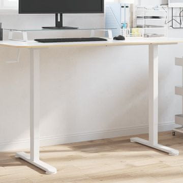 Vidaxl Okvir za stojeći radni stol bijeli (94-135) x 60 x (70-114) cm
