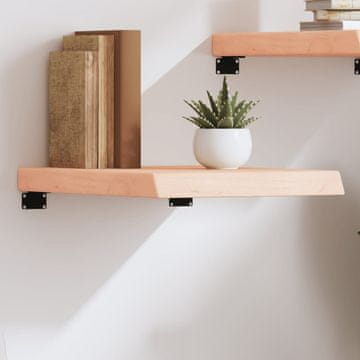 Vidaxl Polica, 40x60x(2-6) cm, Neobrađeno masivno hrastovo drvo