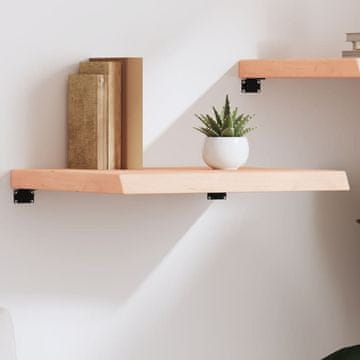 Vidaxl Polica, 60x50x(2-6) cm, Neobrađeno masivno hrastovo drvo