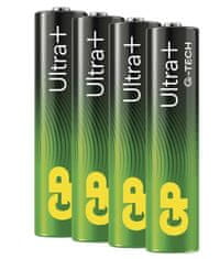 GP Ultra Plus alkalne baterije, LR03 AAA, 4 komada