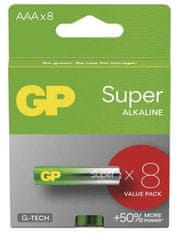 GP Super alkalne baterije, LR03 AAA, 8 komada (B01118)