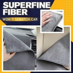 Netscroll Set 4x dvoslojnih mikrofiber krpa za čišćenje, super upijajuće, od mikrovlakana i semiša, 30x30 cm, za mokro i suho brisanje, bez ogrebotina, za kuću i auto, ProCloth2-2