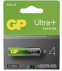 GP Ultra Plus alkalne baterije, LR6 AA, 4 kom (B03214)