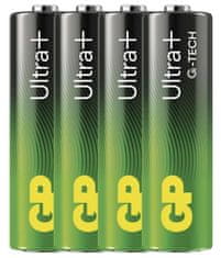 GP Ultra Plus alkalne baterije, LR6 AA, 4 kom (B03214)
