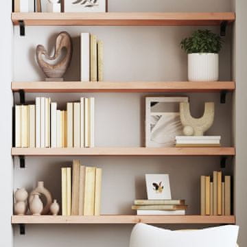 Vidaxl Polica, 100x30x(2-4) cm, Neobrađeno masivno hrastovo drvo