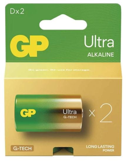 GP Ultra alkalna baterija, LR20 D, 2 komada (B02412)