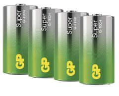 GP Super alkalna baterija, LR14 C, 4 komada, folija (B01304)