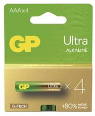 GP Ultra alkalna baterija, LR03 AAA, 4 komada (B02114)