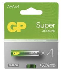 GP Super alkalna baterija, LR03 AAA, 4 komada (B01114)