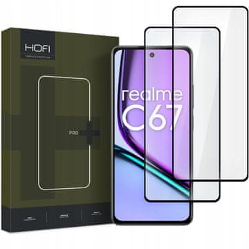 Hofi Glass Pro Full Screen 2x zaštitno staklo za Realme C67 4G, crno
