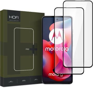 Hofi Glass Pro Full Screen 2x zaštitno staklo za Motorola Moto G24 / G24 Power / G04, crno
