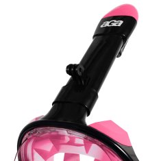 Aga Cjelolicejna maska za ronjenje S/M Crna/Ružičasta