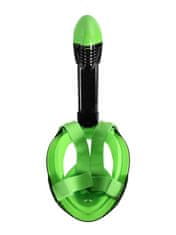 Aga Cjelolicejna maska za ronjenje L/XL Crna/Zelena