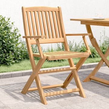 Vidaxl Sklopive vrtne stolice, set od 4, 57,5 x 54,5 x 90 cm, akacija