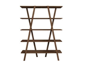 Woody Fashion Polica za knjige, Perla - Walnut