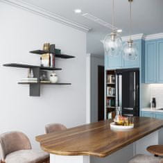 Woody Fashion Zidna polica, Antracit, Leo - Anthracite