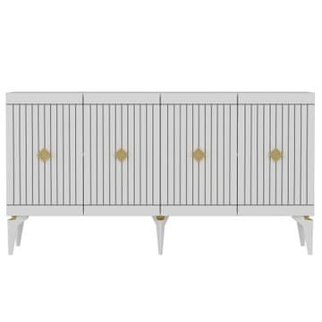 Woody Fashion Konzola, Midas - White, Gold