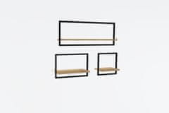 Woody Fashion Zidna polica, Yeso - Sapphire Oak