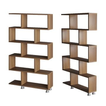 Woody Fashion Polica za knjige, Orah, Nilüfer - Walnut