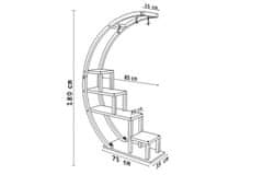 Woody Fashion Polica za knjige, Garden - Atlantic