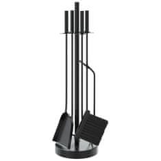 Vidaxl Set alata za kamin od 5 dijelova, 18 x 66 cm, čelik