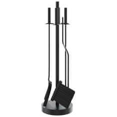 Vidaxl Set alata za kamin od 5 dijelova, 18 x 66 cm, čelik