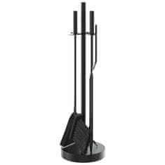 Vidaxl Set alata za kamin od 5 dijelova, 18 x 66 cm, čelik