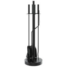 Vidaxl Set alata za kamin od 5 dijelova, 18 x 66 cm, čelik