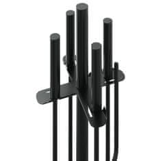 Vidaxl Set alata za kamin od 5 dijelova, 18 x 66 cm, čelik
