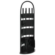 Vidaxl Set alata za kamin od 5 dijelova 23x15x66 cm čelik