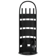 Vidaxl Set alata za kamin od 5 dijelova 23x15x66 cm čelik