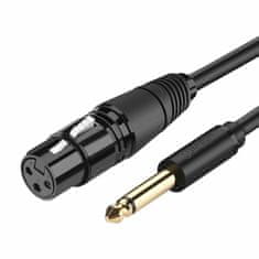 Ugreen AUDIO kabel 6,35 m - XLR (Ž) mikrofon 2 m 20719 AV131