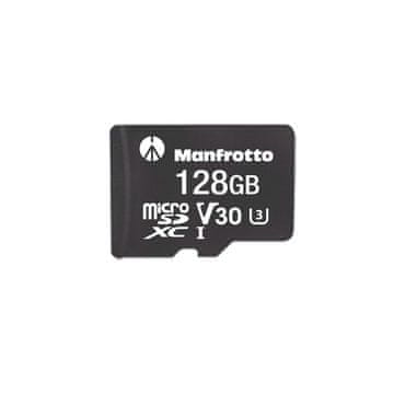 Manfrotto Profesionalna, 128 GB, UHS-I, V30, U3, 90 MB/s, microSDXC memorijska kartica + SD adapter (MANPROMSD128) + BESPLATNI ČITAČ