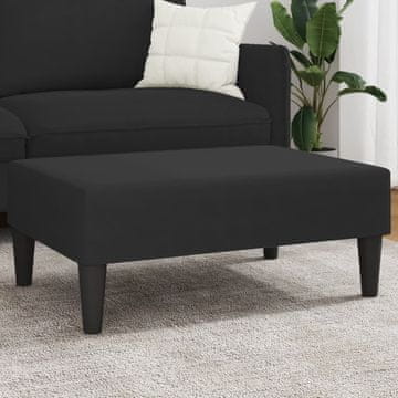 Vidaxl Podnožje Crni 77x55x31 cm Baršunasti