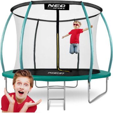 Neo-Sport Vrtni trampolin s profilom od 312 cm i unutarnjom mrežom