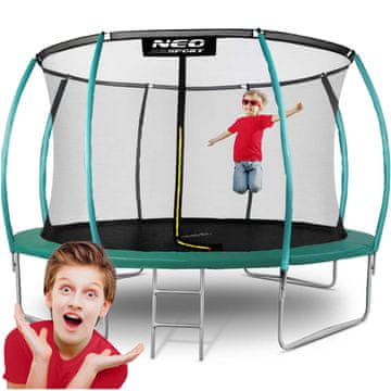Neo-Sport Vrtni trampolin s profilom od 374 cm i unutarnjom mrežom