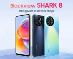 Blackview Shark 8 pametni telefon, 8/128GB, 4G LTE, 120Hz + maskica, crni