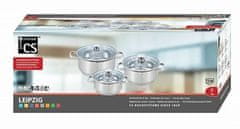 CS Solingen Set posuđa CS-066574 s cedící poklicí steel Leipzig 6 ks