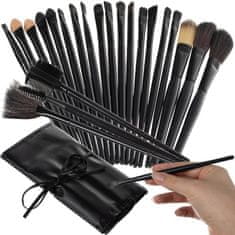 MG Makeup Brushes kozmetičke četke 24kom, crno
