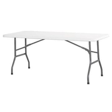 Hendi Sklopivi stol za catering, bijeli, 180x74cm, do 150kg - 810897