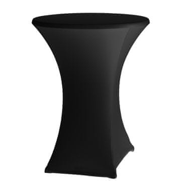 Hendi Okrugli stolnjak, ne pegla se, promjer 80 cm, tkanina Jersey, crna - 813164