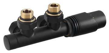 Bruckner WICHER termostatski spojni komplet za centralno grijanje 50mm, crna mat
