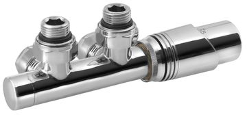 Bruckner WICHER kromirana termostatska spojna garnitura za centralno grijanje, 50mm središnji priključak