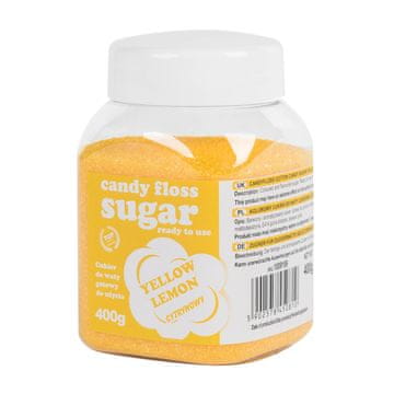 Šećerna vata u boji žuta s okusom limuna 400g