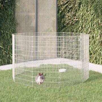 Vidaxl Ogradica za kućne ljubimce, 10 panela, 54x100 cm, pocinčano željezo