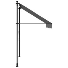 Vidaxl Rolo tenda antracit 200x150 cm tkanina i čelik