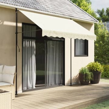 Vidaxl Rolo tenda krem boje 250x150 cm tkanina i čelik
