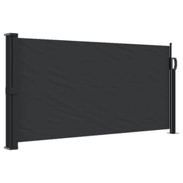 Vidaxl Bočna tenda na uvlačenje crna 100 x 300 cm