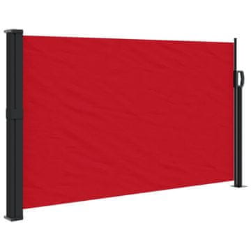 Vidaxl Uvlačiva bočna tenda 120 x 600 cm crvena