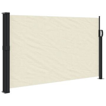 Vidaxl Uvlačiva bočna tenda 120 x 600 cm krem